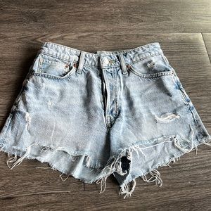H&M cutoff denim high waist short - vintage short